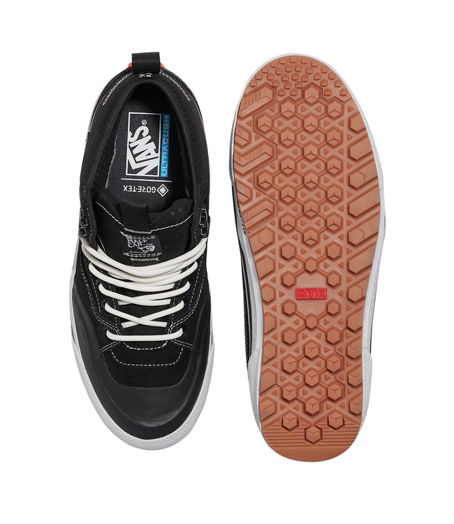 VANS MENS MTE HALF CAB GORE-TEX SHOES BLACK/WHITE