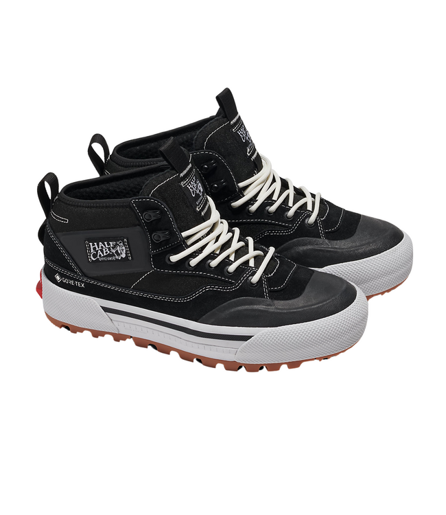 VANS MENS MTE HALF CAB GORE-TEX SHOES BLACK/WHITE