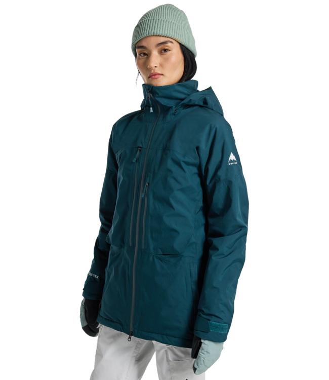 BURTON WOMENS PILLOWLINE GORE-TEX JACKET DEEP EMERALD 2025