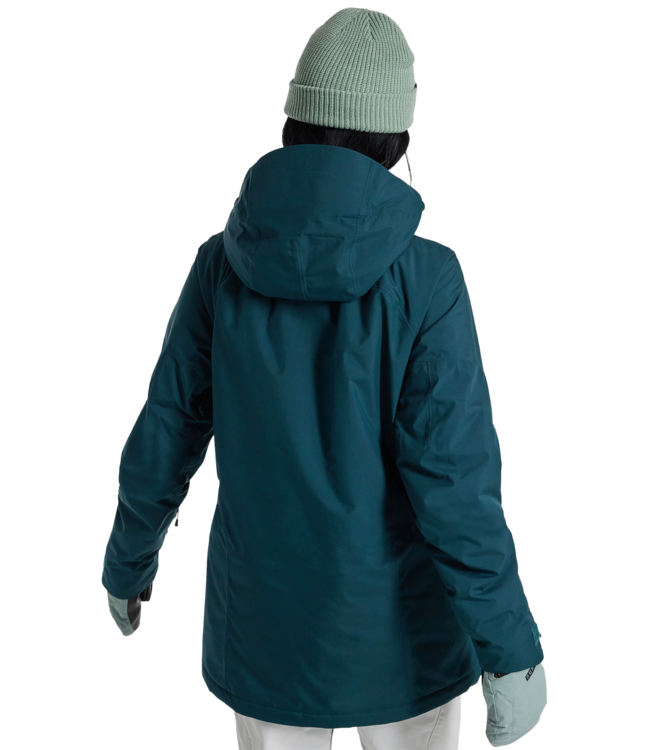 BURTON WOMENS PILLOWLINE GORE-TEX JACKET DEEP EMERALD 2025