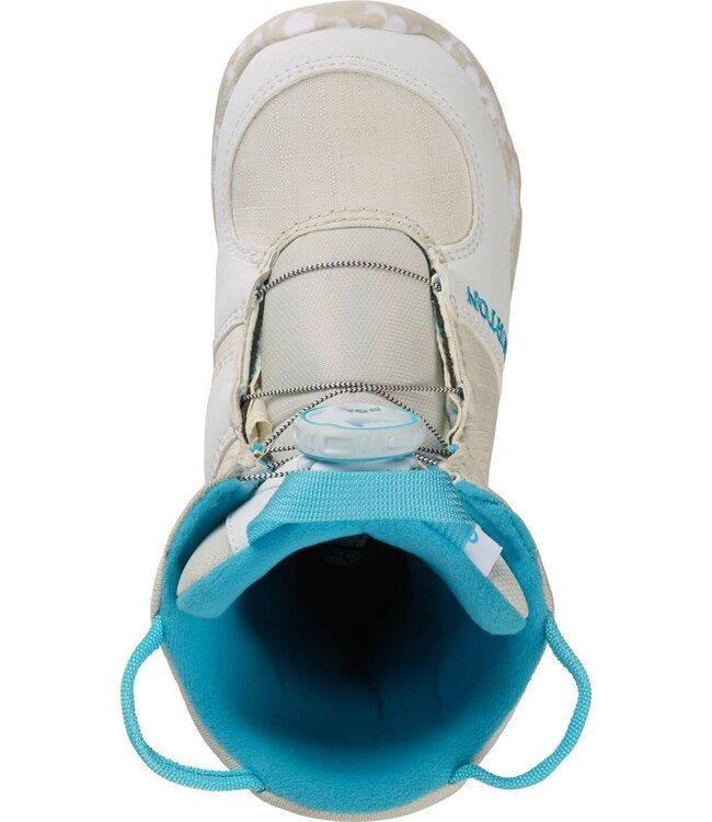 BURTON KIDS' GROM BOA® SNOWBOARD BOOTS WHITE 2022