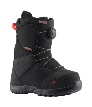 BURTON BURTON KIDS' ZIPLINE BOA® SNOWBOARD BOOTS BLACK 2022