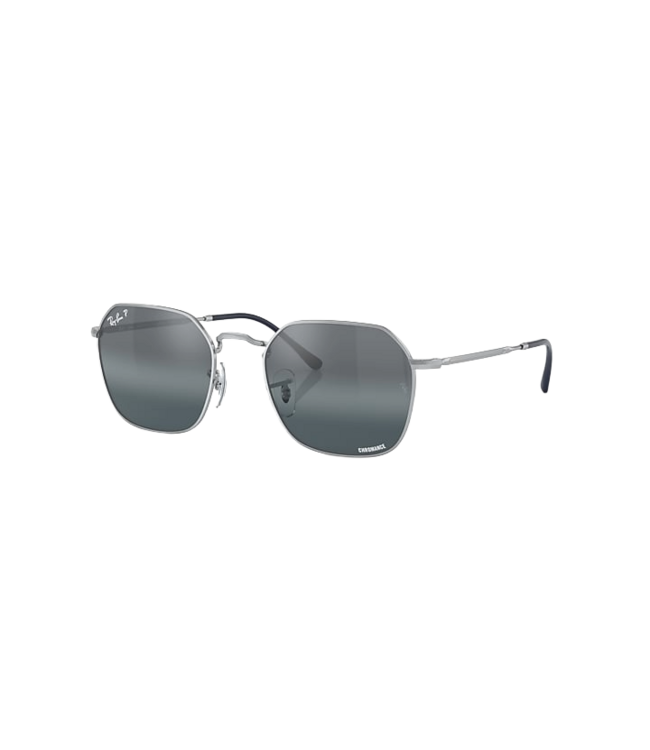 RAY-BAN JIM SUNGLASSES SILVER w/BLUE MIRROR GRADIENT