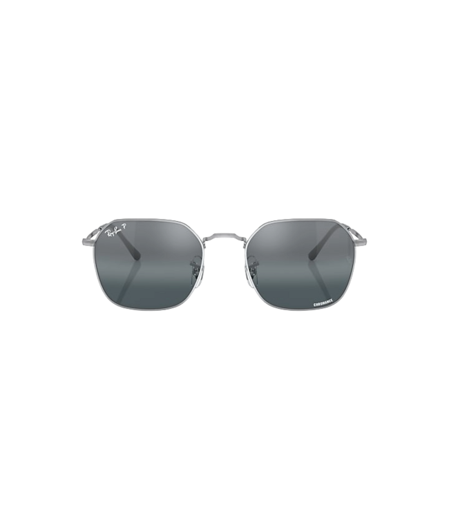 RAY-BAN JIM SUNGLASSES SILVER w/BLUE MIRROR GRADIENT