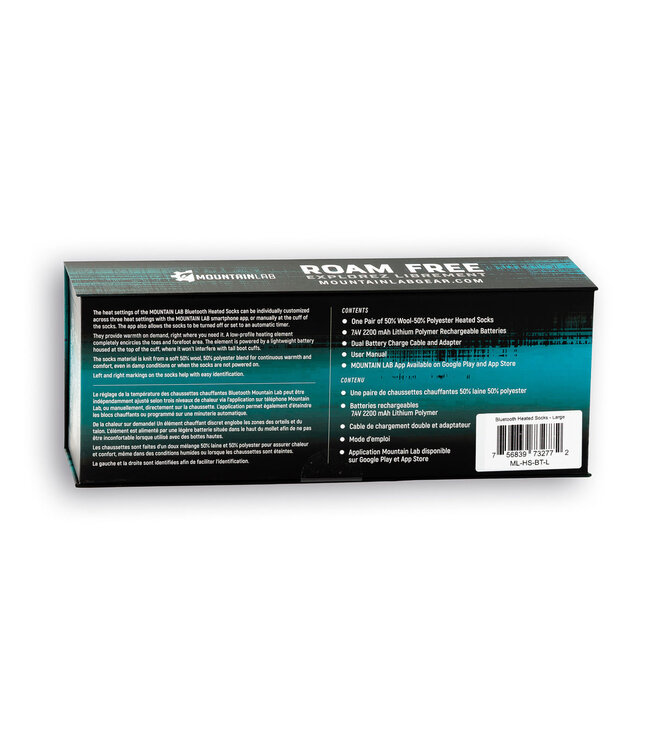 MOUNTAIN LAB HEATED SOCKS - BLUETOOTH 2023