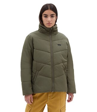 VANS VANS WOMENS FOUNDRY PUFF MTE JACKET (BYY) GREEN
