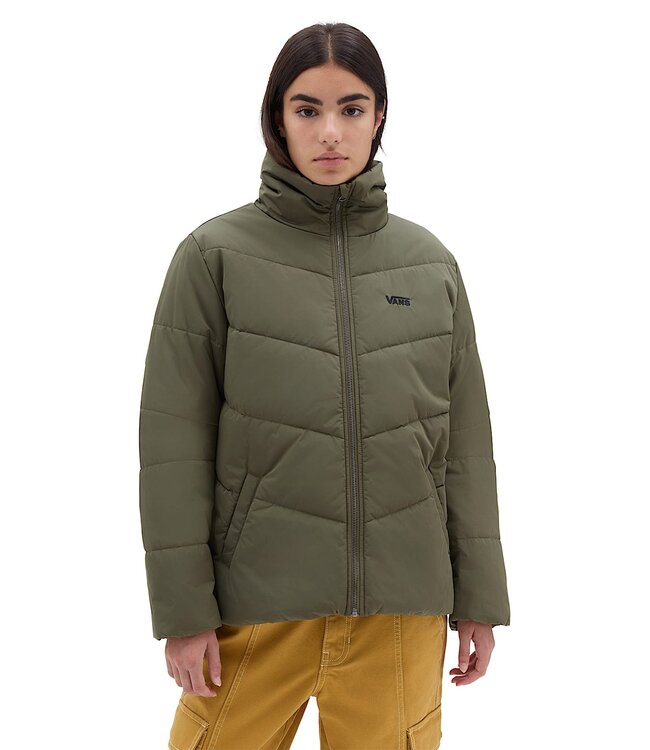 VANS WOMENS FOUNDRY PUFF MTE JACKET (BYY) GREEN