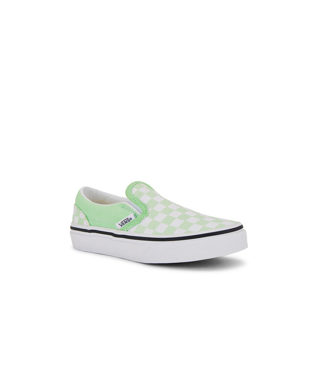 VANS YOUTH CLASSIC SLIP-ON SHOES (BD6) COLOR THEORY CHECKERBOARD