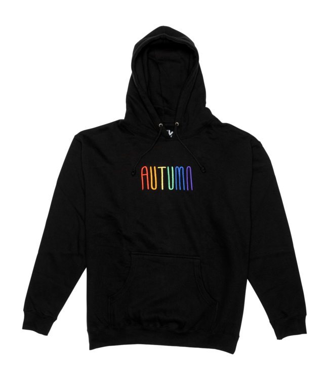 AUTUMN EMBROIDERED WORKMARK PULLOVER HOODY BLACK 2024