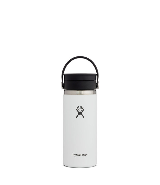 HYDRO FLASK 16OZ WIDE MOUTH FLEX SIP LID WHITE