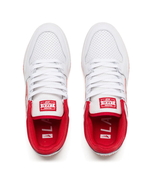 LAKAI MENS TELFORD LOW RED/WHITE