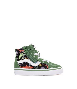 VANS VANS TODDLER SK8-HI REISSUE SIDEZIP SHOES GLOW SHARKS