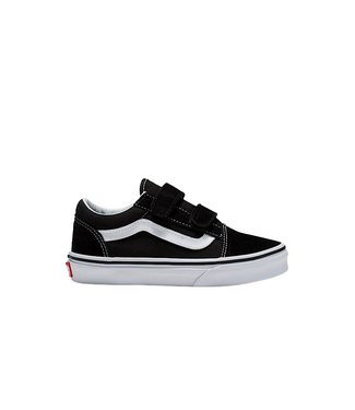 VANS VANS KIDS OLD SKOOL V SHOES BLACK/TRUE WHITE