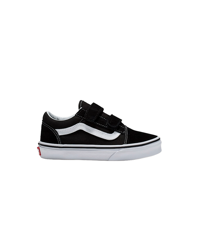 VANS KIDS OLD SKOOL V SHOES BLACK/TRUE WHITE