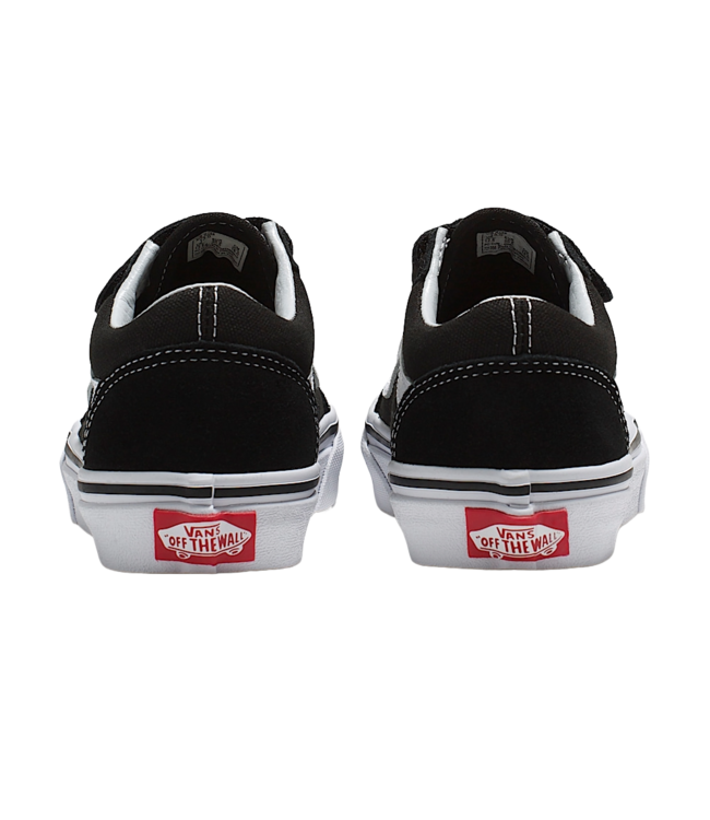 VANS KIDS OLD SKOOL V SHOES BLACK/TRUE WHITE