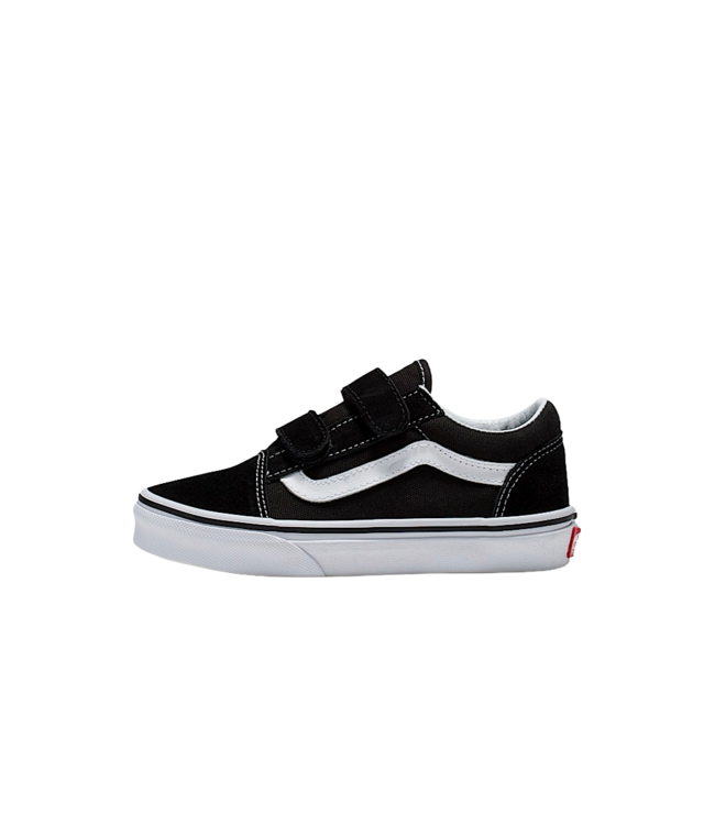 VANS KIDS OLD SKOOL V SHOES BLACK/TRUE WHITE