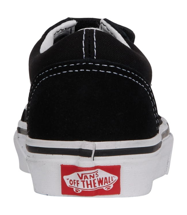 VANS YOUTH OLD SKOOL VELCRO SHOES BLACK/TRUE WHITE