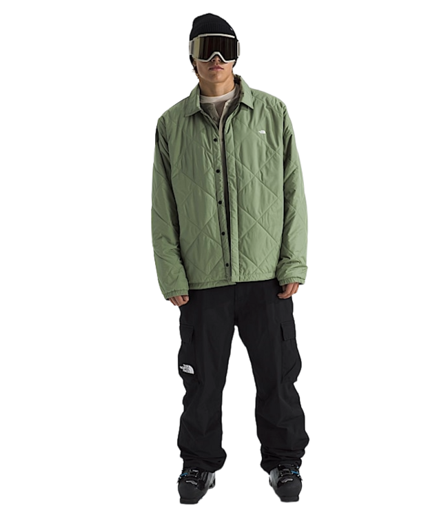THE NORTH FACE MENS AFTERBURNER INSULATED LS FLANNEL BARK MIST 2026