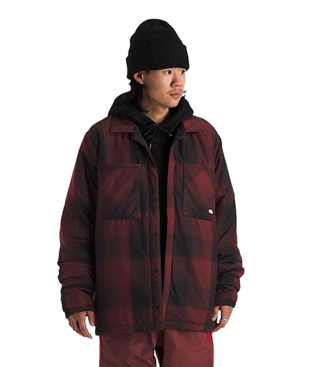 THE NORTH FACE MENS AFTERBURNER INSULATED LS FLANNEL TNF BLACK 2026