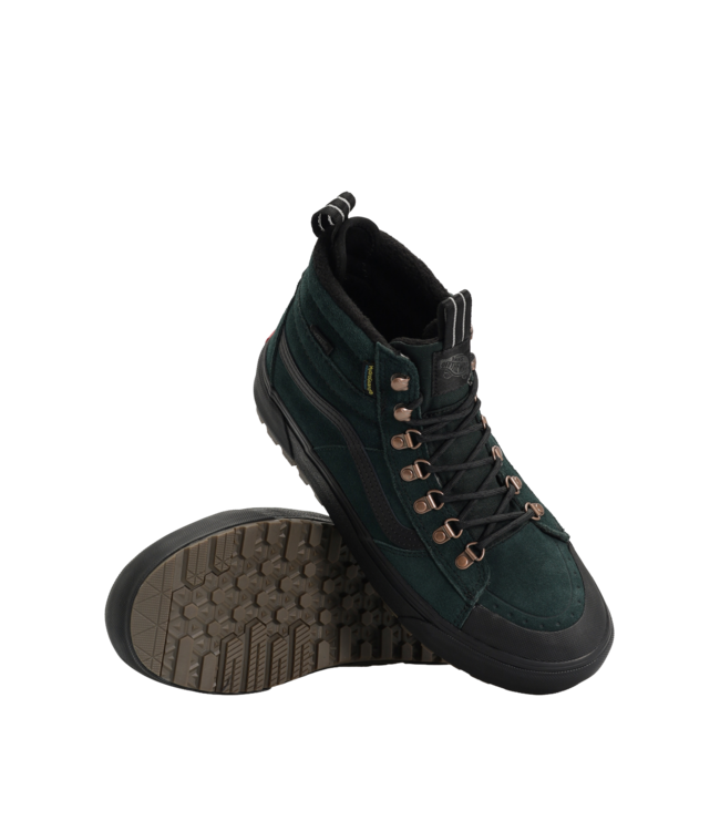 VANS WOMENS MTE SK8-HI WATERPROOF SHOES SCARAB/BLACK