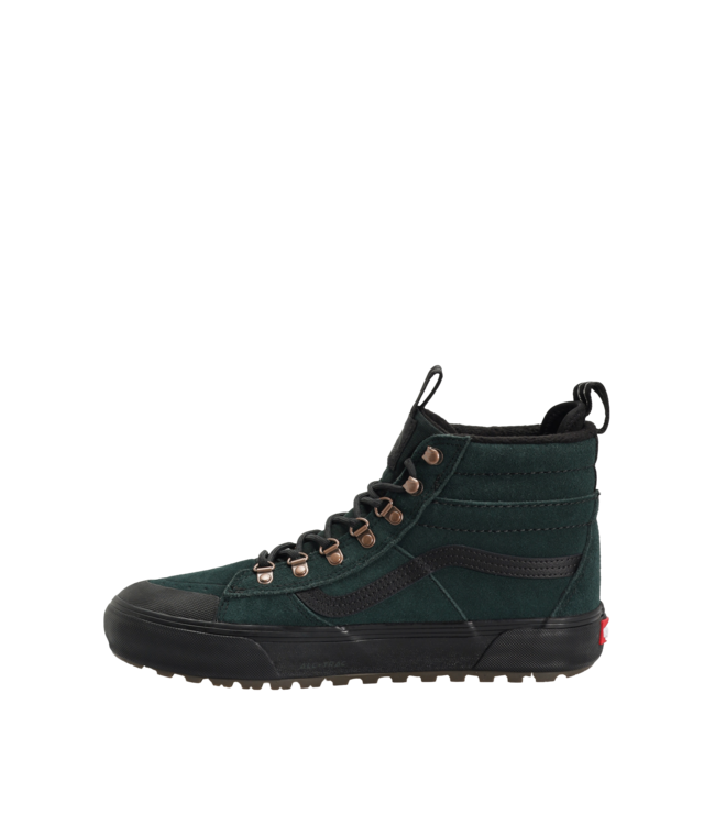 VANS WOMENS MTE SK8-HI WATERPROOF SHOES SCARAB/BLACK