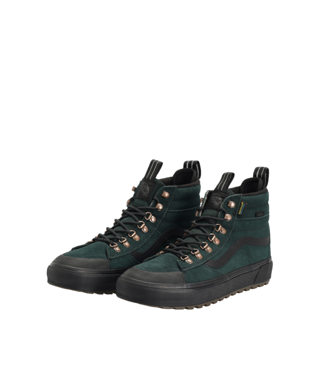 VANS WOMENS MTE SK8-HI WATERPROOF SHOES SCARAB/BLACK