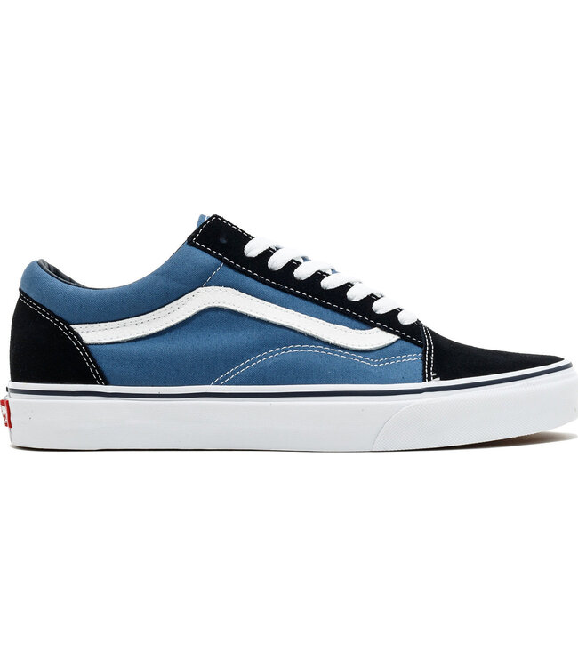 VANS MENS SKATE OLD SKOOL SHOE NAVY/WHITE