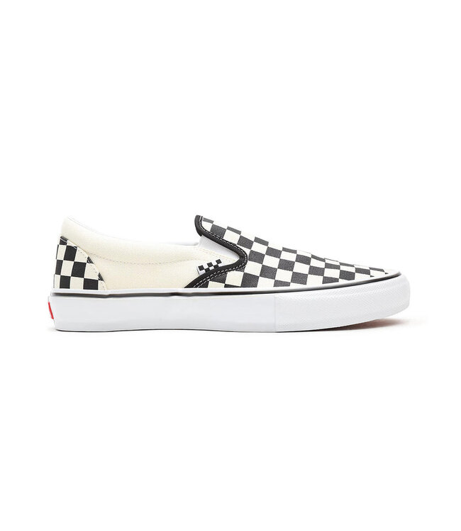 VANS MENS SKATE SLIP-ON SHOES CHECKERBOARD BLACK/OFF WHITE