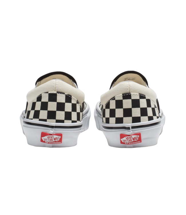VANS MENS SKATE SLIP-ON SHOES CHECKERBOARD BLACK/OFF WHITE