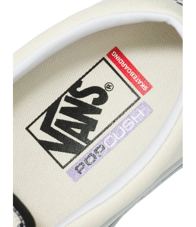VANS MENS SKATE SLIP-ON SHOES CHECKERBOARD BLACK/OFF WHITE