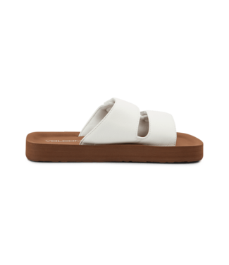 VOLCOM VOLCOM WOMENS SQUARED SANDALS WHITE