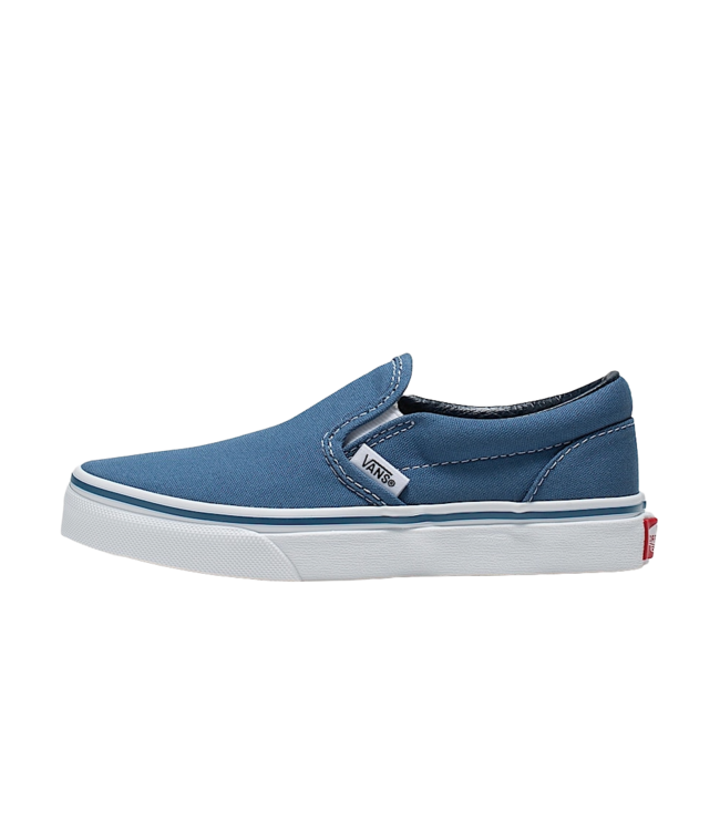 VANS BOYS CLASSIC SLIP-ON SHOES NAVY/TRUE WHITE