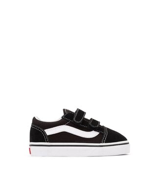 VANS VANS TODDLER OLD SKOOL SHOES BLACK/TRUE WHITE