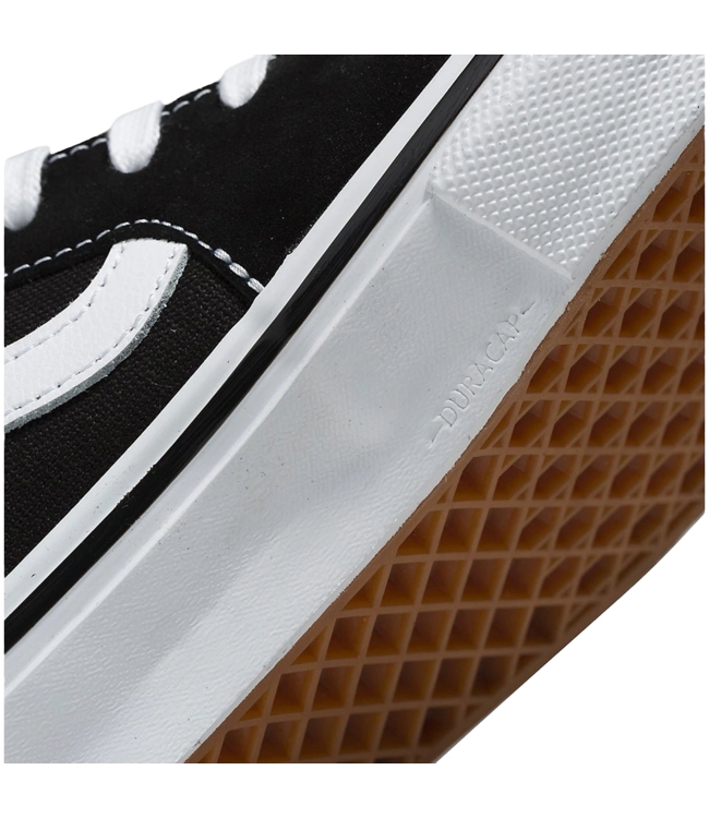 VANS SKATE SK8-HI SHOE BLACK/WHITE