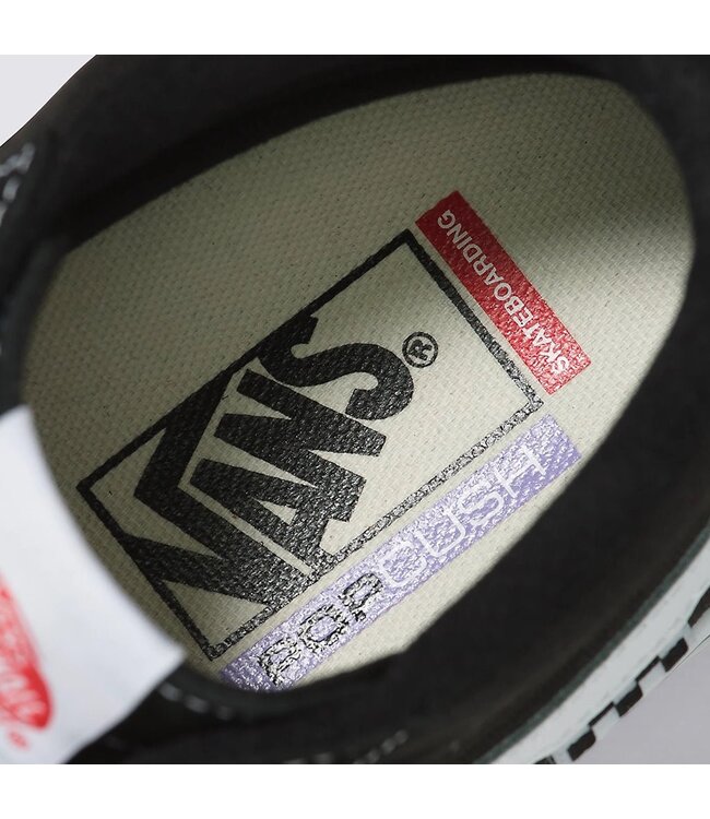 VANS SKATE SK8-HI SHOE BLACK/WHITE