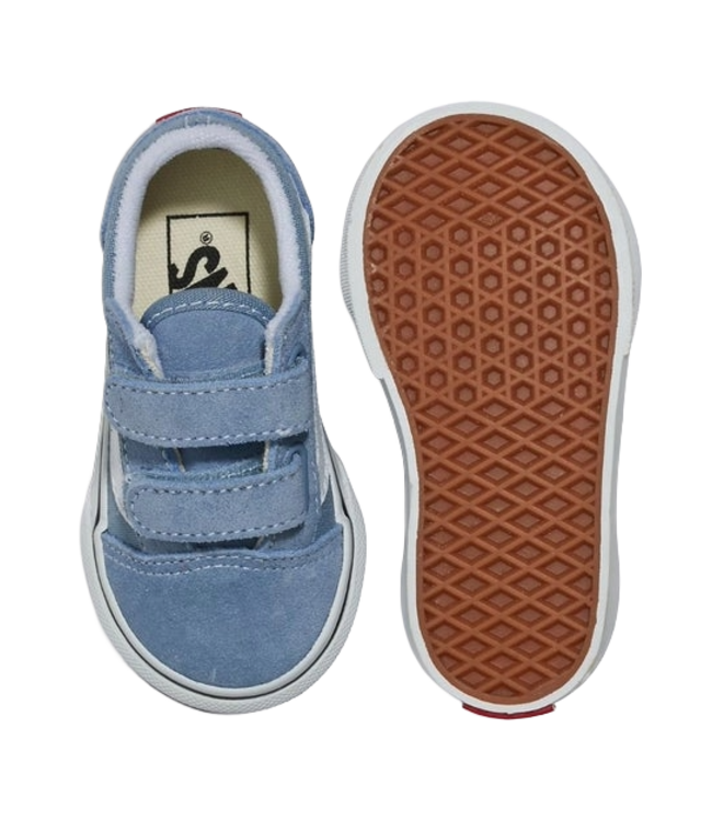 VANS TODDLER OLD SKOOL V SHOES  COLOUR THEORY DUSTY BLUE