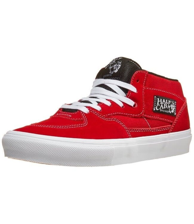 VANS MENS SHOES SKATE HALF CAB SHOES RED/WHITE
