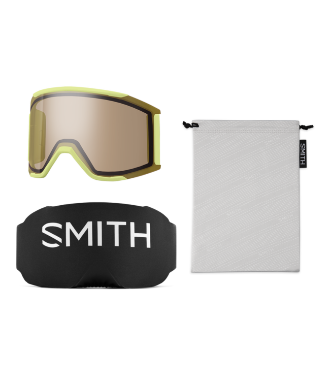 SMITH SQUAD MAG GOGGLE SERPENTINE LINED UP W/ CHROMAPOP EVERYDAY VIOLET MIRROR + CHROMAPOP STORM YELLOW FLASH 2026