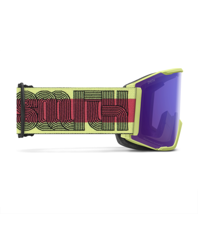 SMITH SQUAD MAG GOGGLE SERPENTINE LINED UP W/ CHROMAPOP EVERYDAY VIOLET MIRROR + CHROMAPOP STORM YELLOW FLASH 2026