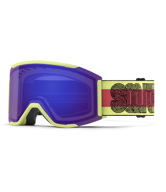 SMITH SQUAD MAG GOGGLE SERPENTINE LINED UP W/ CHROMAPOP EVERYDAY VIOLET MIRROR + CHROMAPOP STORM YELLOW FLASH 2026