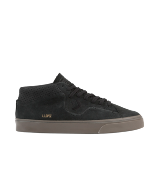 CONVERSE CONVERSE CONS MENS LOUIE LOPEZ PRO MID SHOE BLACK/BLACK/DARK MUSHROOM
