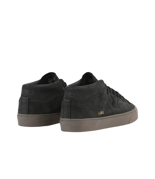 CONVERSE CONS MENS LOUIE LOPEZ PRO MID SHOE BLACK/BLACK/DARK MUSHROOM
