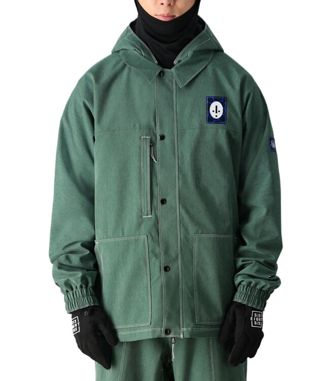 686 MENS DOJO JACKET FOREST GREEN DENIM 2025