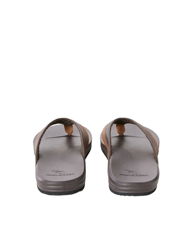 RIP CURL MENS SOFT TOP OPEN TOE SANDAL BROWN/TAN