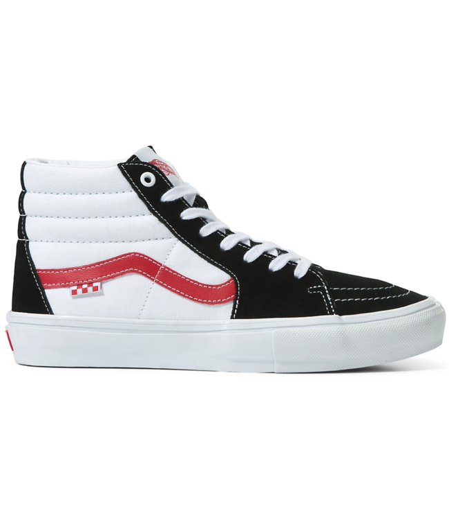 VANS MENS SKATE SK8-HI SHOE ATHLETIC BLACK/RED