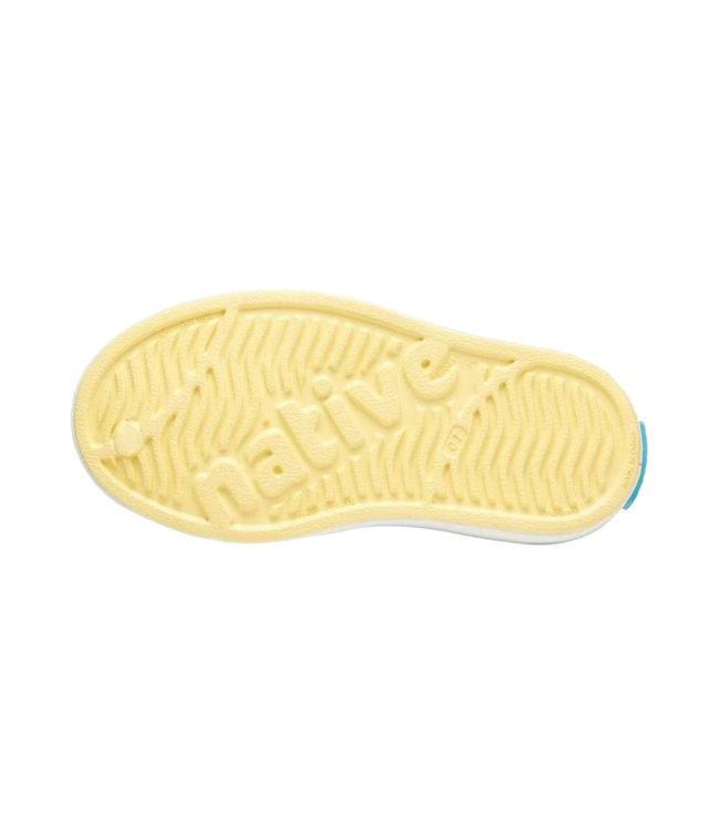 NATIVE JEFFERSON YOUTH SHOE GONE BANANAS YELLOW/SHELL WHITE