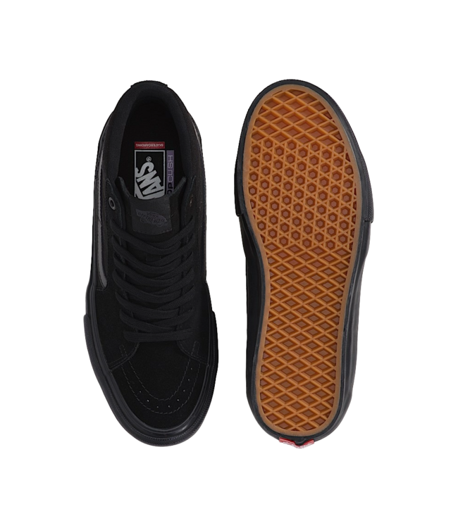 VANS MENS SKATE SK8-HI SHOE BLACK/BLACK