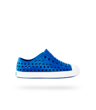 NATIVE NATIVE JEFFERSON CHILD SHOE VICTORIA BLUE/SHELL WHITE