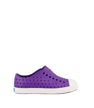NATIVE NATIVE CHILD JEFFERSON SHOE STARFISH PURPLE/SHELL WHITE