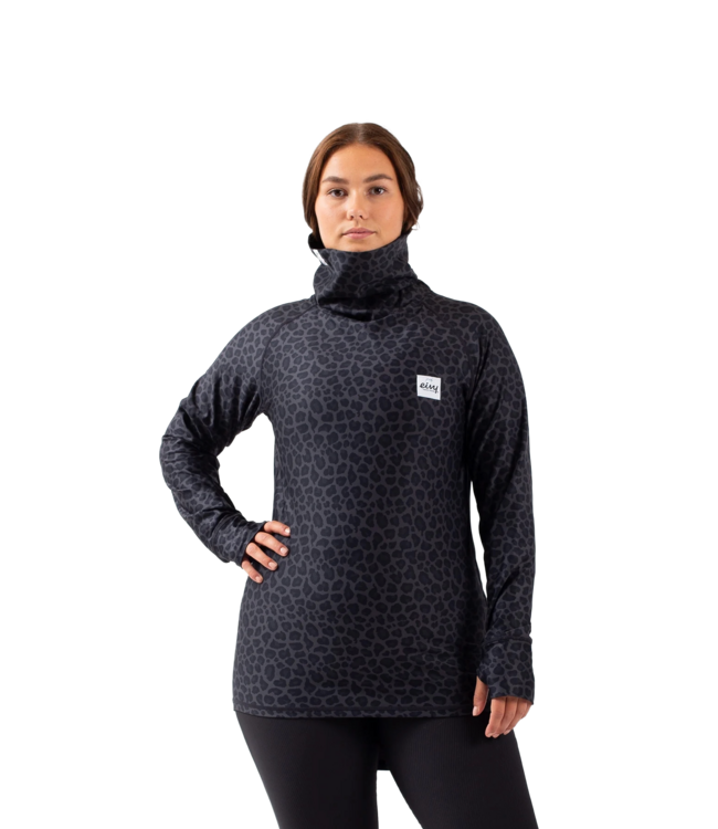 EIVY WOMENS ICECOLD TOP BLACK LEOPARD 2025
